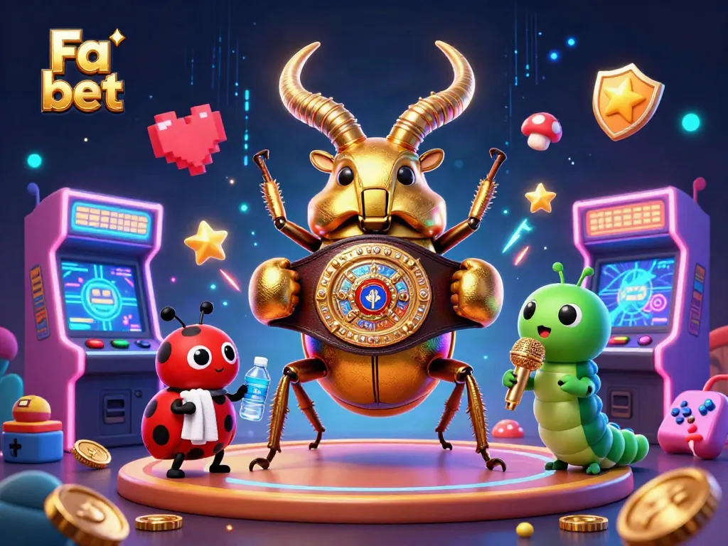 Engage with Fa bet action in a vibrant 3D casino scene featuring colorful characters and gaming elements.