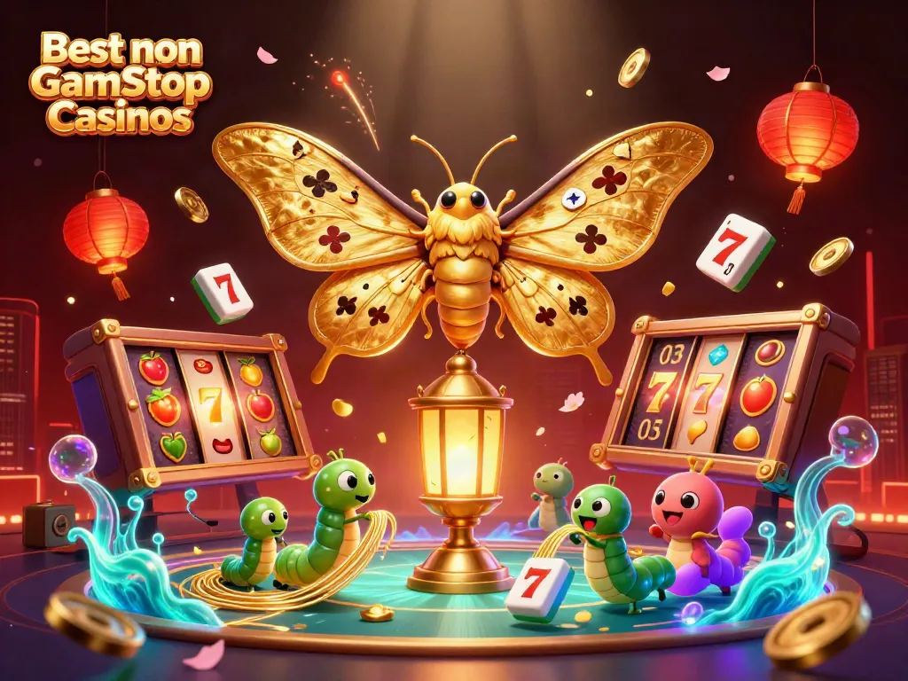 Experience the allure of the Best non Gamstop Casinos with vibrant casino-themed visuals.