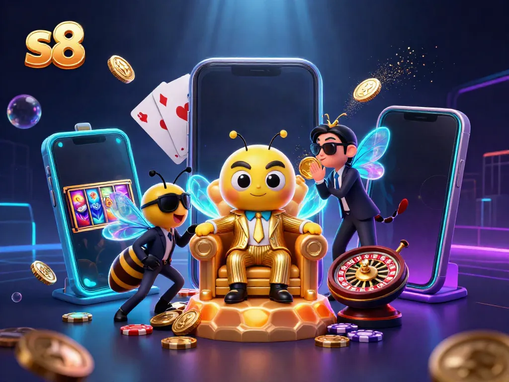 Experience thrilling gameplay at s8 with vibrant characters amidst a casino-themed adventure.