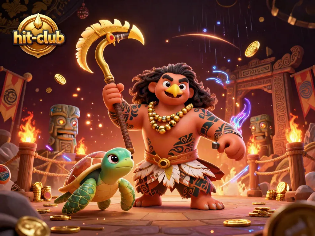 Engage in thrilling games at hit-club with vibrant casino elements and dynamic characters.