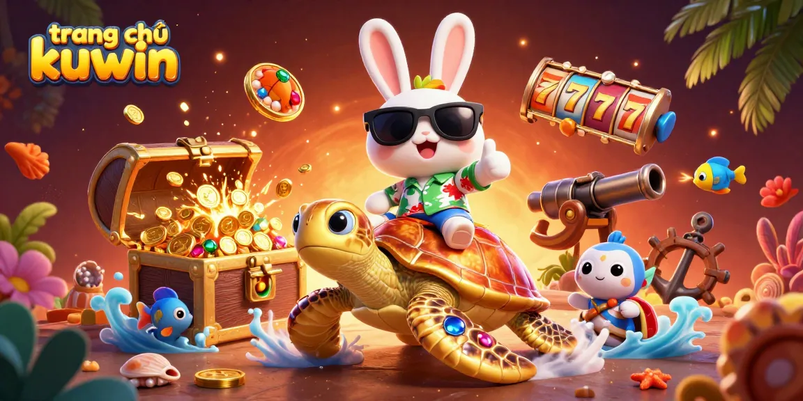 Play and win on trang chủ kuwin with a vibrant underwater casino adventure featuring lively characters.