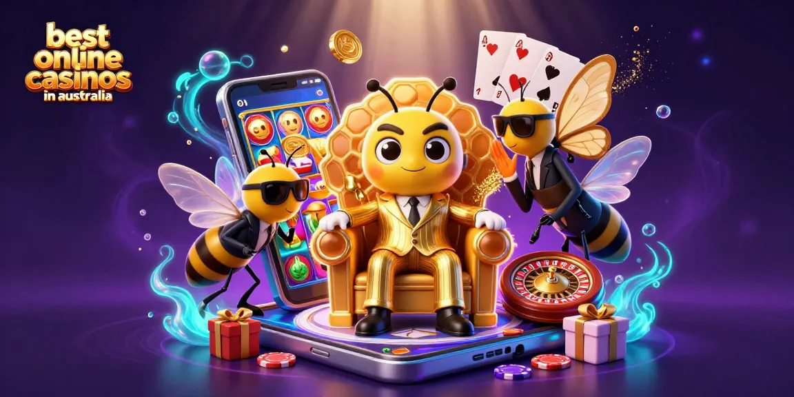 Experience the thrill at the best online casinos in Australia with vibrant gaming elements!