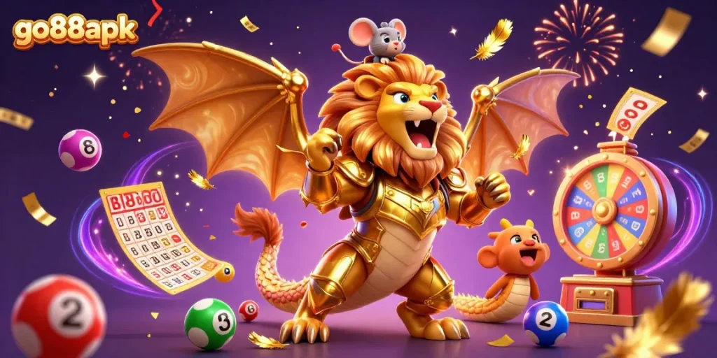 Experience the thrilling world of go88apk, where colorful lottery elements bring casino excitement to life.